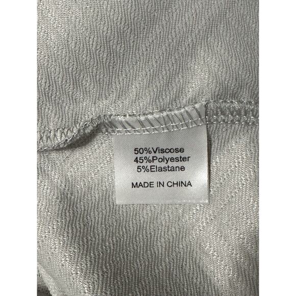 Merokeety Crewneck Long Sleeve Sweater Textured Gray Size Medium NWT - Picture 11 of 12